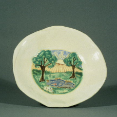 Glaze Painting Dish-7